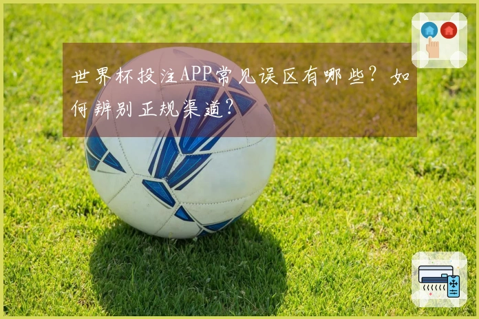 世界杯投注APP常见误区有哪些？如何辨别正规渠道？