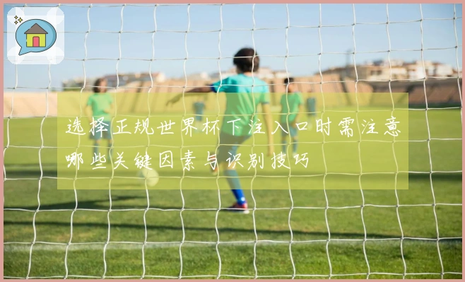 选择正规世界杯下注入口时需注意哪些关键因素与识别技巧
